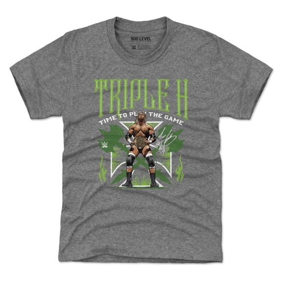 Youth 500 Level  Heather Gray Triple H T-Shirt