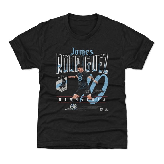 Youth 500 Level James Rodriguez Charcoal Minnesota United FC Feature T-Shirt