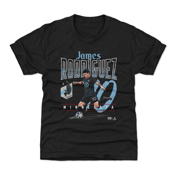 Youth 500 Level James Rodriguez Charcoal Minnesota United FC Feature T-Shirt