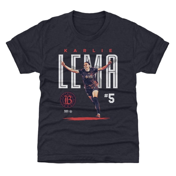 Youth 500 Level Karlie Lema Navy Bay FC Player Bitmap Graphic T-Shirt