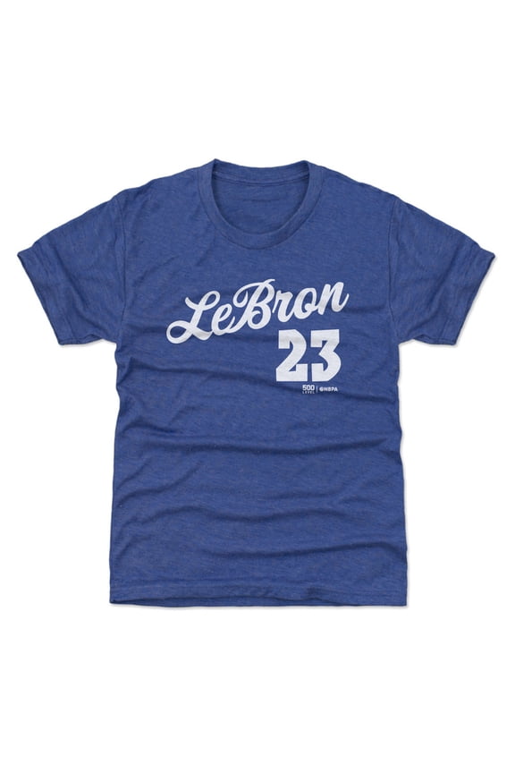 Youth 500 Level LeBron James Royal Script T-Shirt