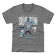 thumbnail image 1 of Youth 500 Level Mallory Swanson Gray Chicago Stars FC Player Bitmap Graphic T-Shirt, 1 of 1