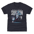 thumbnail image 1 of Youth 500 Level Mallory Swanson Navy Chicago Stars FC Player Bitmap Graphic T-Shirt, 1 of 1