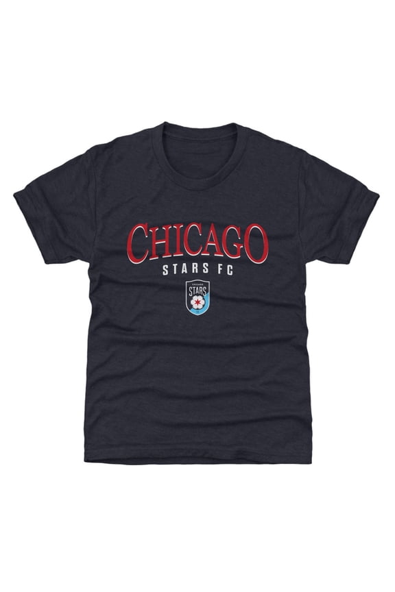 Youth 500 Level Navy Chicago Stars FC Team Arch Name Graphic T-Shirt