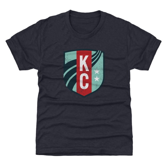 Youth 500 Level Navy Kansas City Current Vintage Primary Logo Graphic T-Shirt