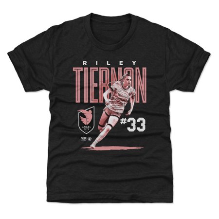 Youth 500 Level Riley Tiernan Black Angel City FC Player Bitmap Graphic T-Shirt