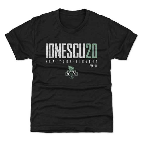 Youth 500 Level Sabrina Ionescu Black New York Liberty Elite T-Shirt