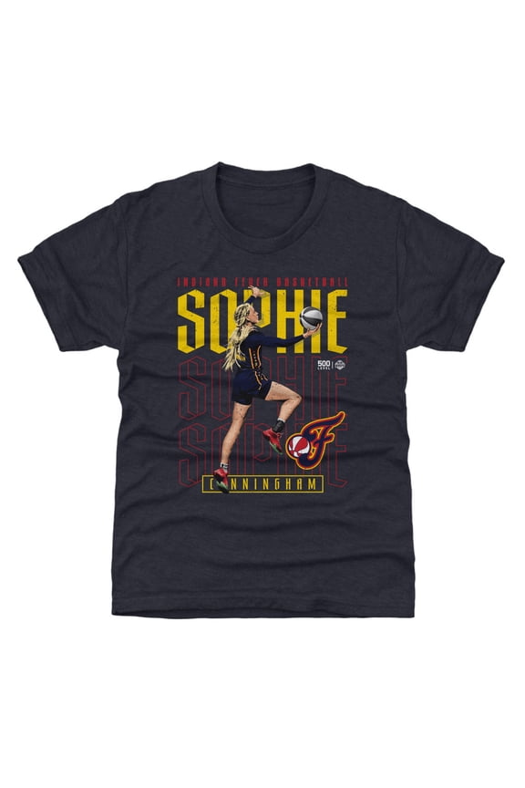 Youth 500 Level Sophie Cunningham Navy Indiana Fever Repeat T-Shirt