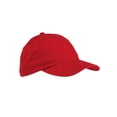 thumbnail image 1 of Youth 6-Panel Brushed Twill Unstructured Cap - RED - OS, 1 of 2