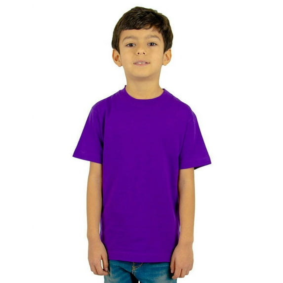 Youth 6 oz., Active Short-Sleeve T-Shirt - PURPLE - S