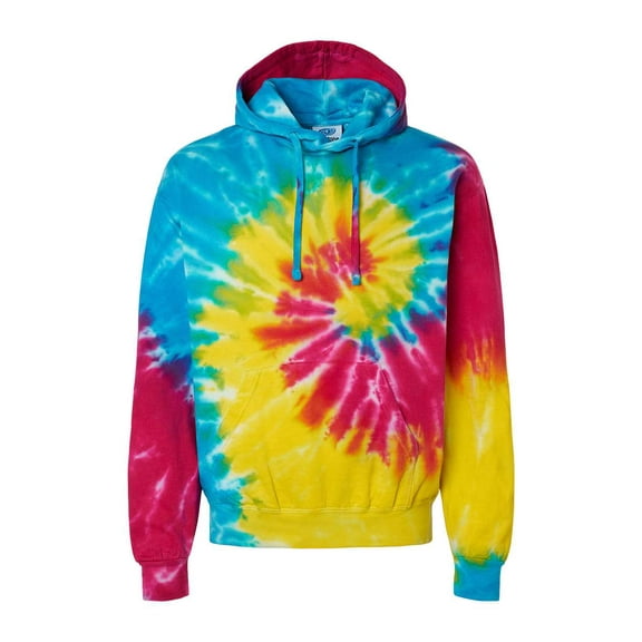 Youth 8.5 oz. Tie-Dyed Pullover Hooded Sweatshirt - REACTIVE RAINBOW - XS