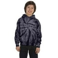 thumbnail image 1 of Youth 8.5 oz. Tie-Dyed Pullover Hooded Sweatshirt - SPIDER NAVY - XS, 1 of 3