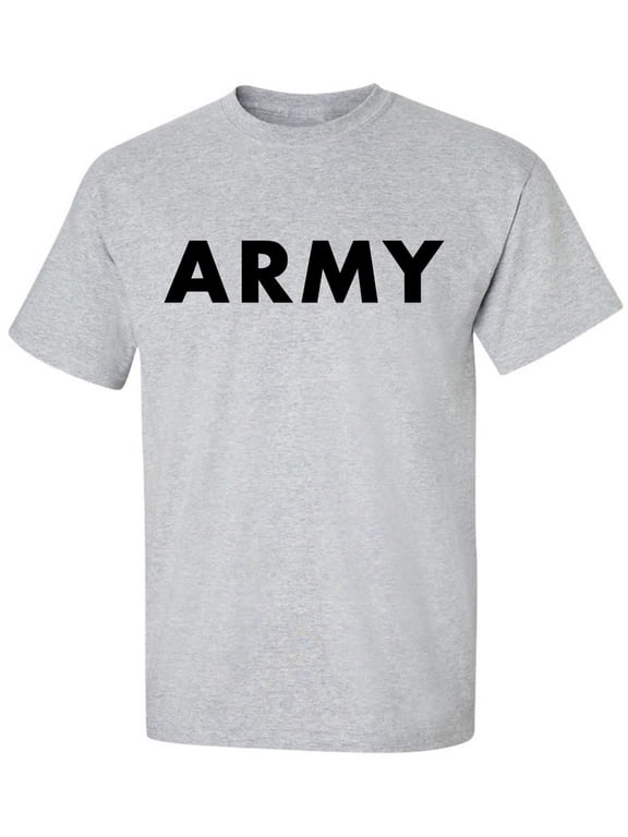 Youth ARMY Short Sleeve T-Shirt in grey