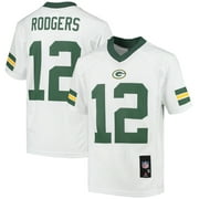 Youth Aaron Rodgers White Green Bay Packers Replica Player Jersey