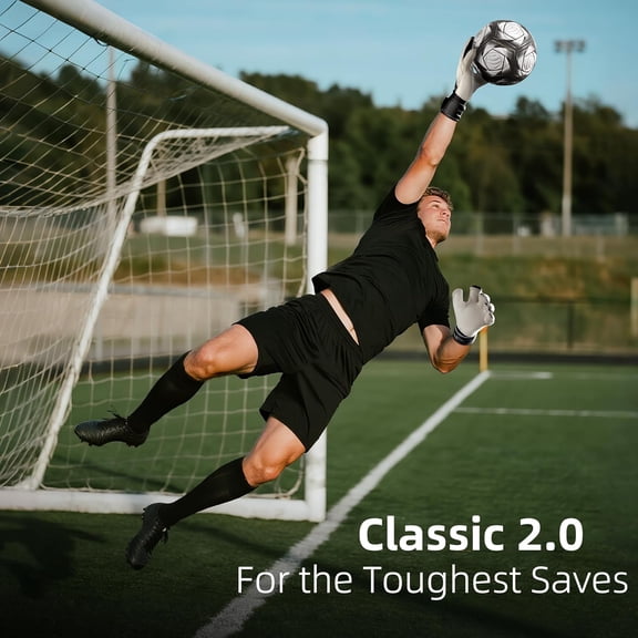 Youth&Adult Goalie Goalkeeper Gloves,Strong Grip for The Toughest Saves, with Finger Protect & 4+3MM Latex to Give Splendid Protection to Prevent Injuries,4 Colors