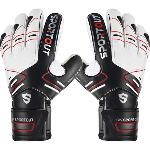 Youth & Adult Goalie Goalkeeper Gloves – Strong Grip with Finger Protection & 4+3mm Latex