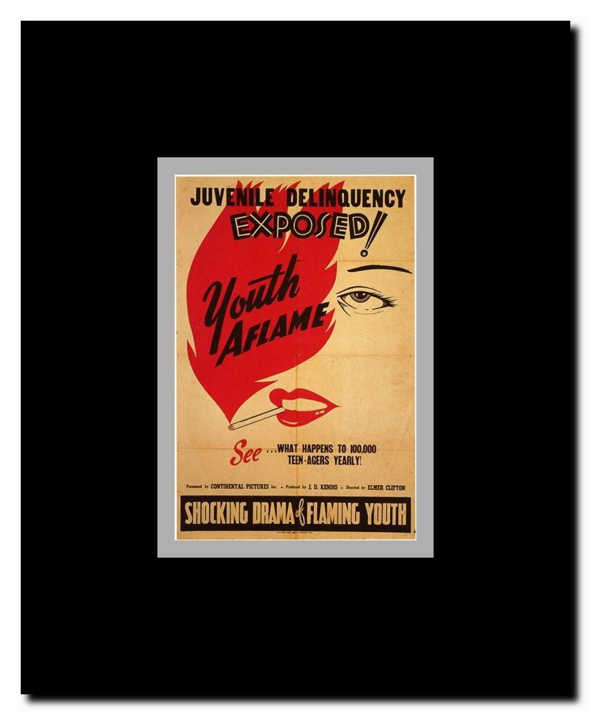 Youth Aflame Framed Movie Poster