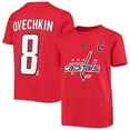 thumbnail image 1 of Youth Alexander Ovechkin Red Washington Capitals Player Name & Number T-Shirt, 1 of 3