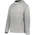 thumbnail image 1 of Holloway 223680.05W.XL Youth All-Pro Performance Fleece Hoodie, Athletic Grey Heather & Iron - Extra Large, 1 of 1