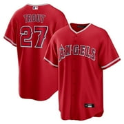 Youth American Baseball Los_Angeles_Angels of Anaheim#27 Mike Trout Gameday Baseball Team Player Sport Shirt Baseball Fans Jersey_s Embroidery Name & Number S-XL