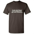 thumbnail image 1 of Youth And Talent Are No Match For Age And Treachery Humor Novelty Gift Graphic Tee Sarcastic Saying Tshirts For Christmas Vacations Funny T Shirt For Men, 1 of 5