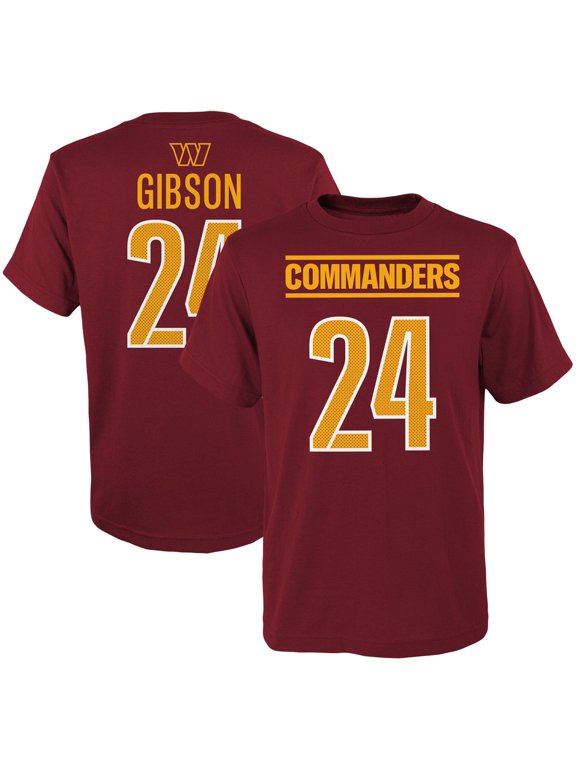Youth Antonio Gibson Burgundy Washington Commanders Mainliner Player Name & Number T-Shirt