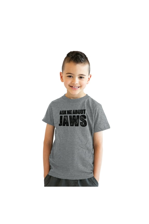 Youth Ask Me About Jaws Cool Movie Flip Shirt for Kids