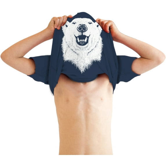 Youth Ask Me About My Polar Bear Flip T Shirt for Kids