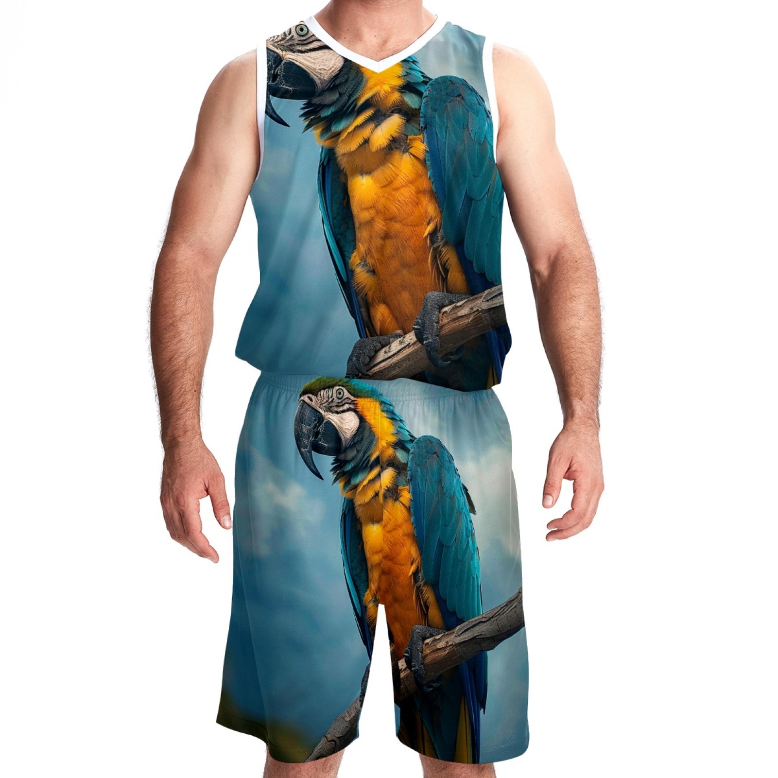 Youth Athletic Customized Basketball Jersey 12-13 Wild Life Tropical ...