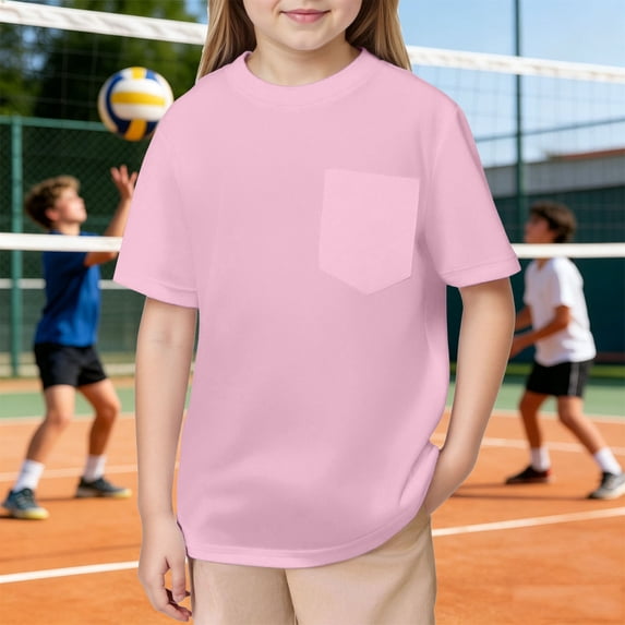 Youth Athletic Shirts Mesh Short Sleeve Rash Guard Lightweight Girls Tops Size 2-3 Years