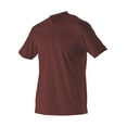thumbnail image 1 of Youth Baseball 2 Button Henley Jersey - Light Maroon XXS, 1 of 1