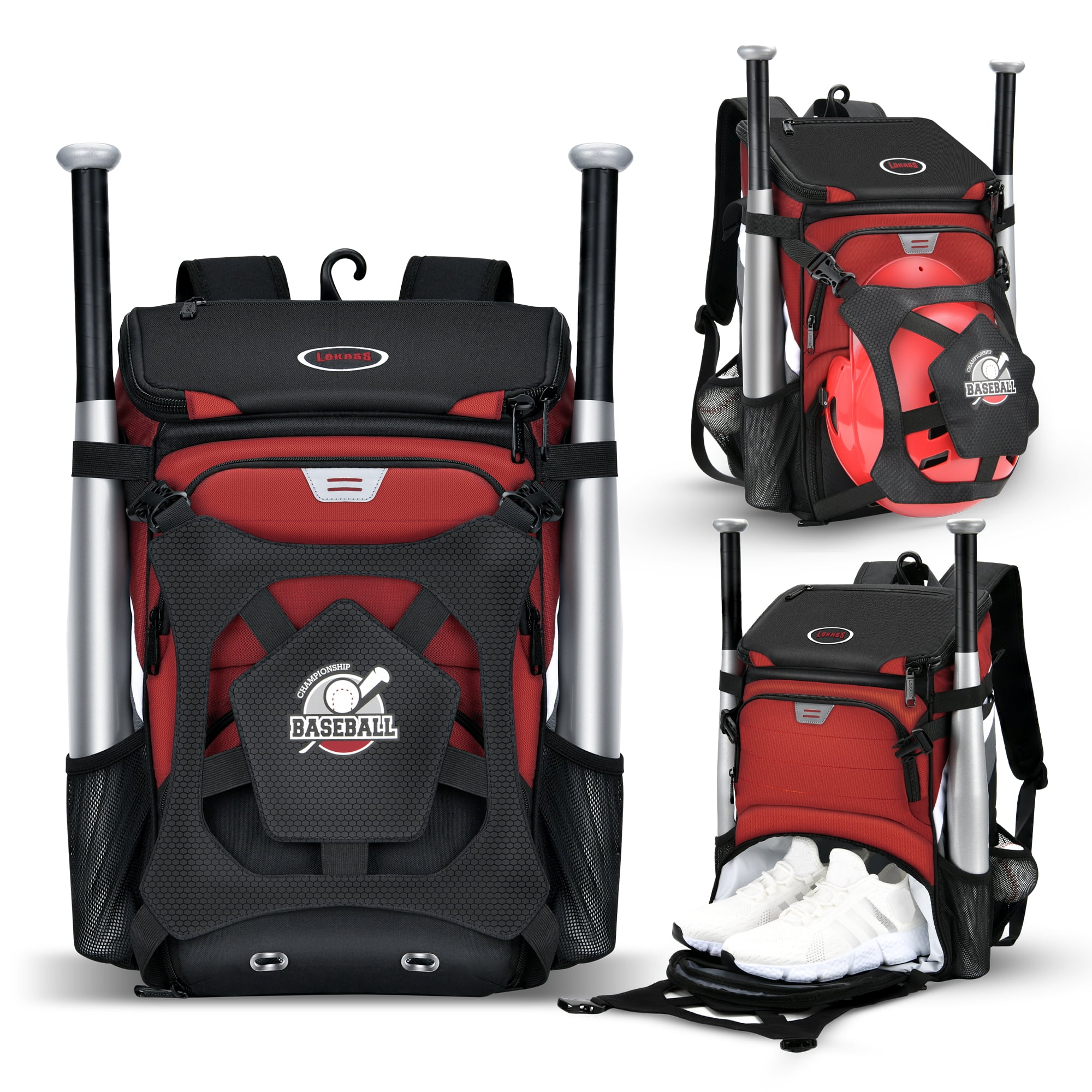 Baseball bag best sale with glove compartment