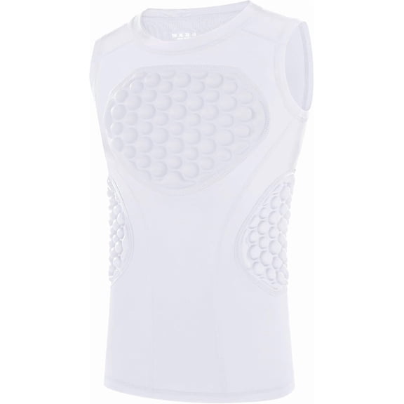 Youth Baseball Chest Protector Padded Compression Shirt Heart Rib Sternum Guard for Softball Football Lacrosse