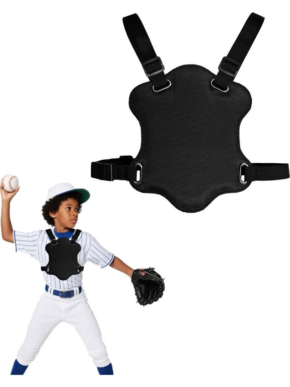 Youth Baseball Chest Protector Padded Softball Football Lacrosse Rib Heart Sternum Guard