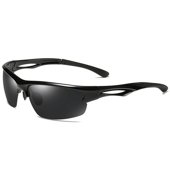 Youth Baseball Sunglasses Kids Polarized - Sports Sunglasses Glasses for Boys Girls Softball Cycling UV Protection - Sand Black Gray