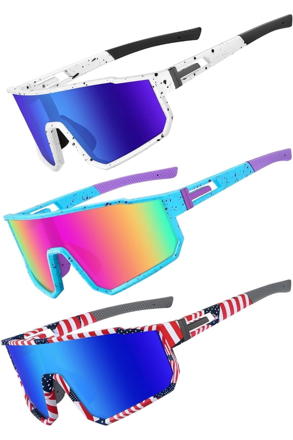 Youth Baseball Sunglasses, Kids Polarized Sports Sunglasses,UV400 Protection Glasses for Boys Girls Softball Cycling