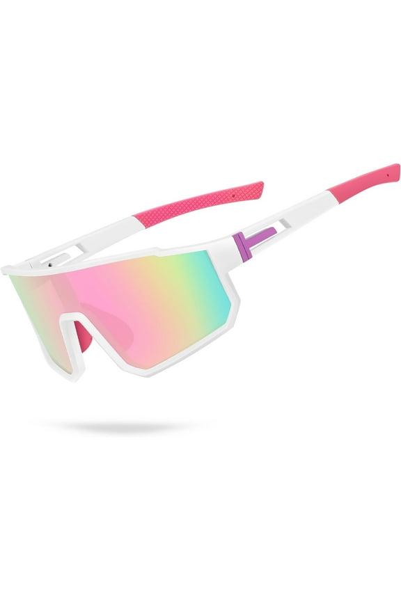 Youth Baseball Sunglasses, Kids Polarized Sports Sunglasses,UV400 Protection Glasses for Boys Girls Softball Cycling