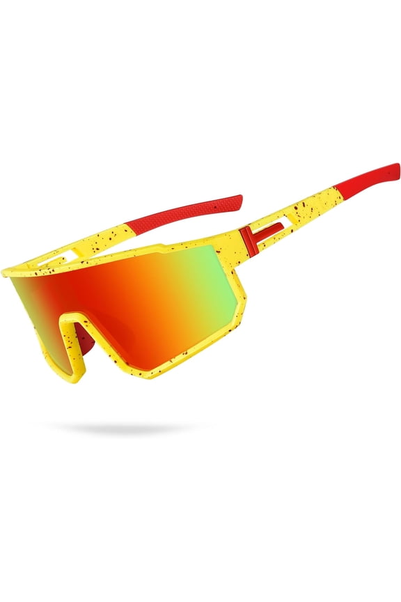 Youth Baseball Sunglasses, Kids Polarized Sports Sunglasses,UV400 Protection Glasses for Boys Girls Softball Cycling