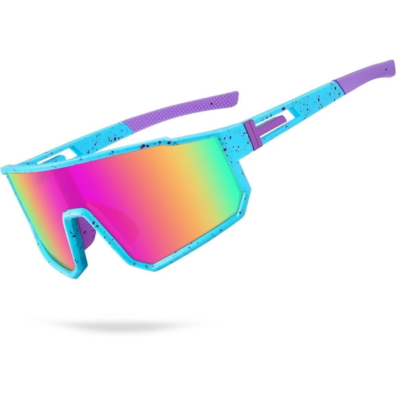 Youth Baseball Sunglasses, Kids Polarized Sports Sunglasses,UV400 Protection Glasses for Boys Girls Softball Cycling