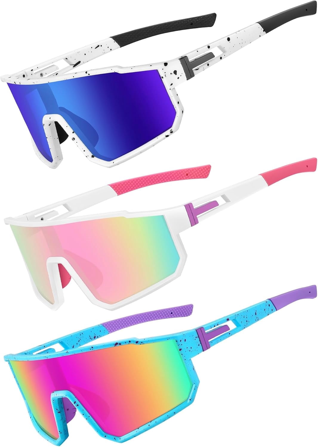 Youth Baseball Sunglasses, Kids Polarized Sports Sunglasses,UV400 Protection Glasses for Boys Girls Softball Cycling