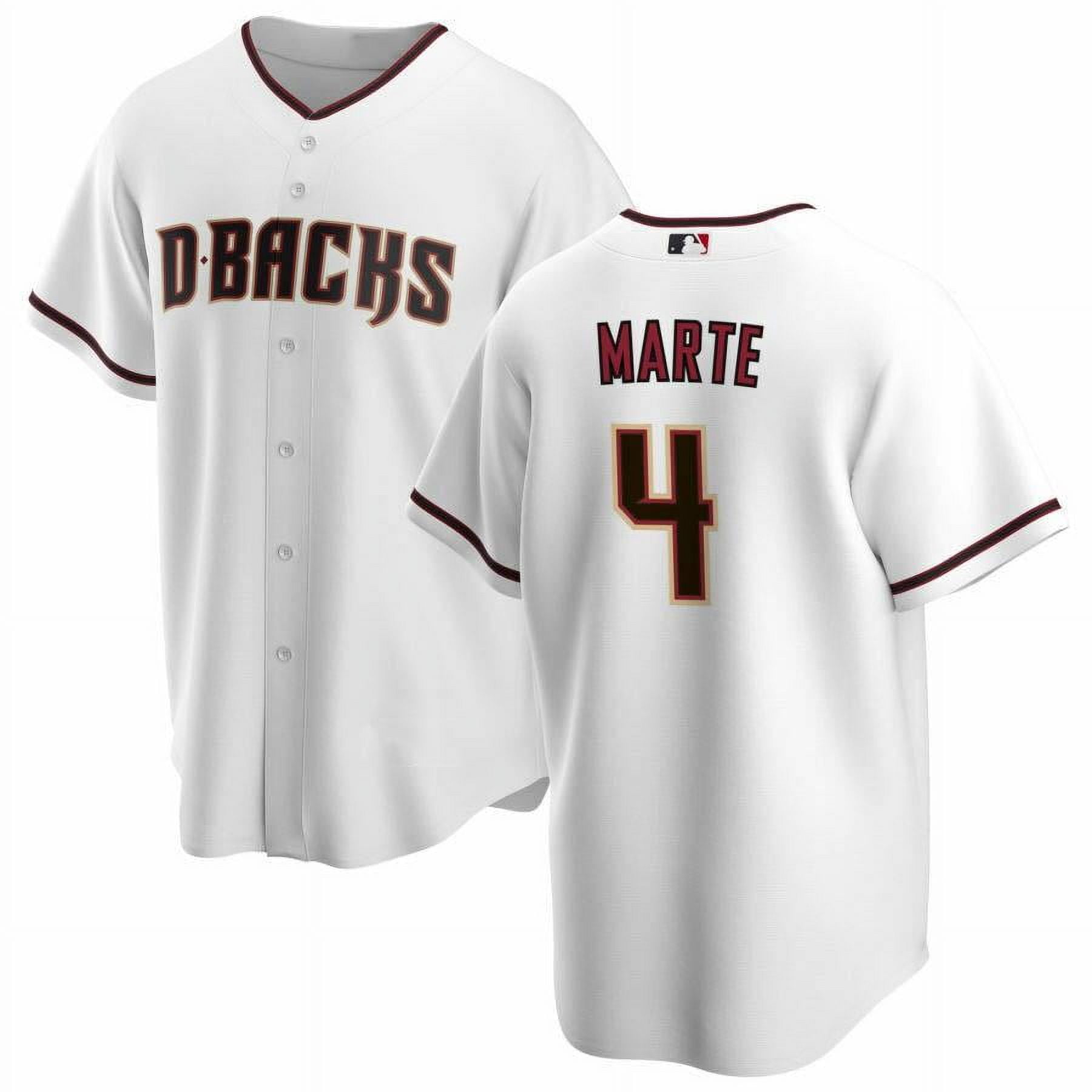 Youth Baseball Team Jersey Ketel Marte 4 Arizona_Diamondbacks White
