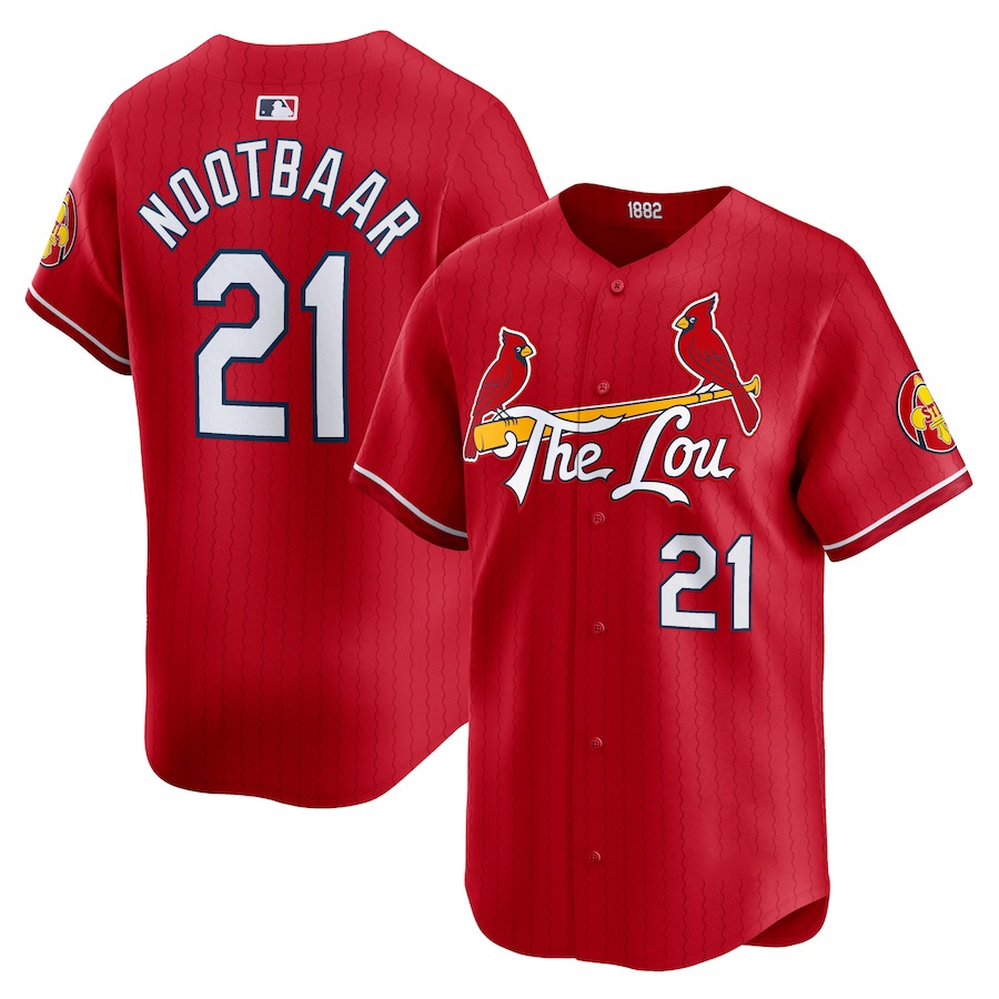 Youth Baseball Team Jersey Lars Nootbaar 21 St. Louis_Cardinals Red