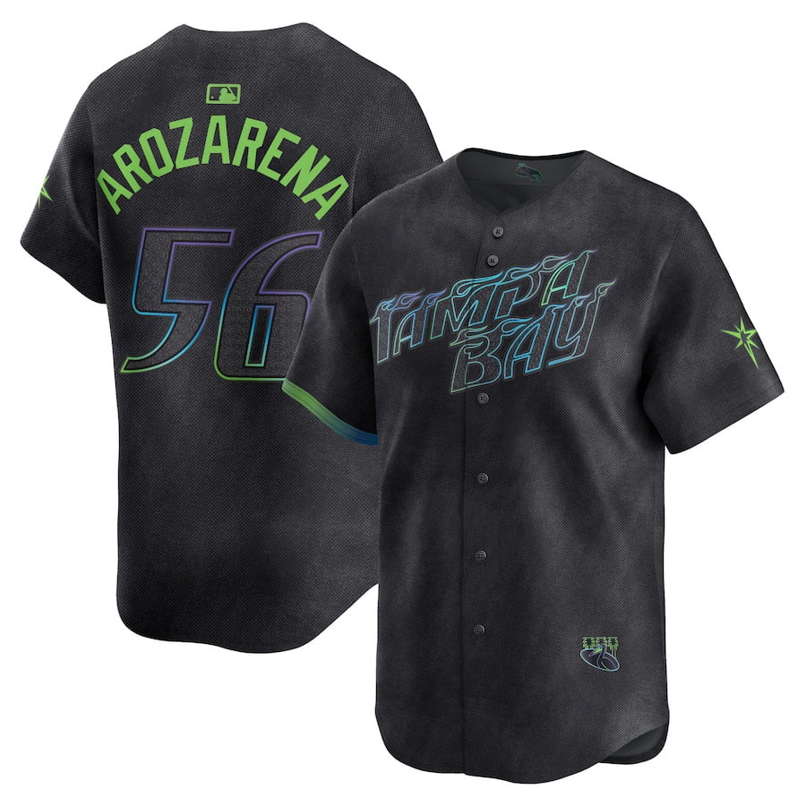 Youth Baseball Team Jersey Randy Arozarena 56 Tampa Bay_Rays 2024 City
