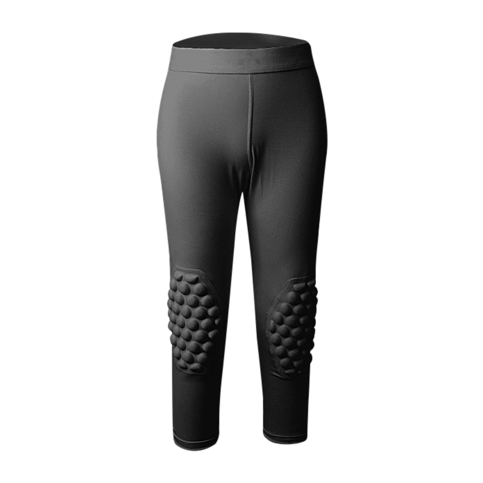 psvteide Mens Padded Compression Tights Basketball Knee Protect Pants  Anti-Collision Leggings 3/4 Compression Tights Sportswear - AliExpress