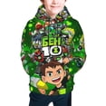 thumbnail image 1 of Youth Ben 10 Hoodies 3D Print Pullover Hooded Sweatshirt With Pocket For Boys Girls Teen X-Large, 1 of 8