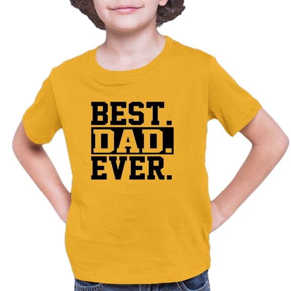 Youth Best Dad Ever #1 Dad World's Greatest Dad Fathers Day T-Shirt