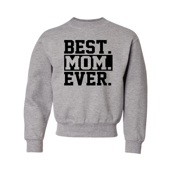 Youth Best Mom Ever #1 Mom World's Best Mom Mother's Day Crewneck Sweatshirt