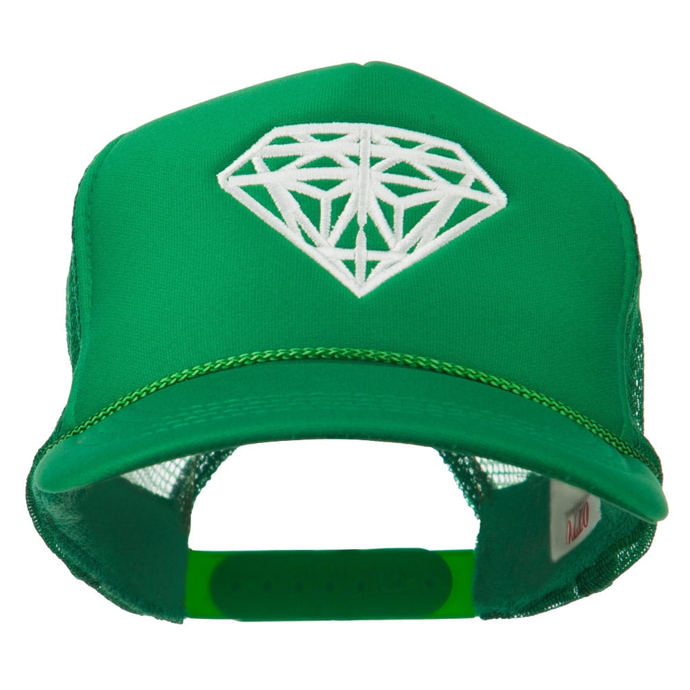 Youth Big Diamond Outline Embroidered Mesh Cap - Kelly OSFM - Walmart.com