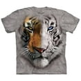 thumbnail image 1 of Youth: Big Face Split Tiger Apparel Kids T-Shirt - Grey, 1 of 2