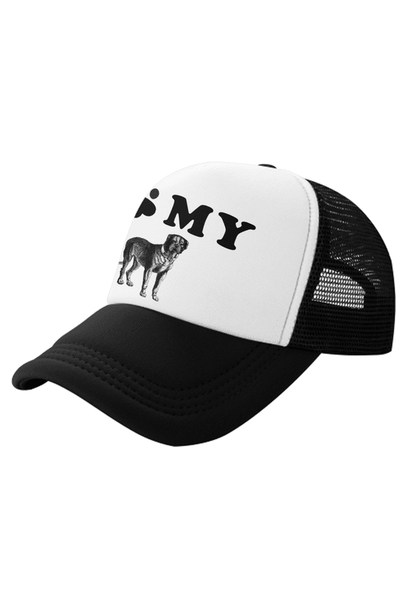 Youth Big Kid Trucker Hat I Love My Cane Corso Dog